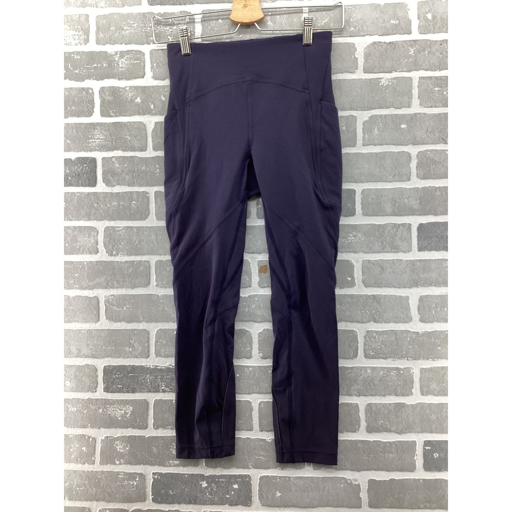 Lululemon All‎ the Right Places Crop II 23 Midnight Navy Leggings Size 4